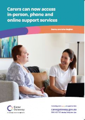 the product image of An A4 poster with contact details for Carer Gateway.